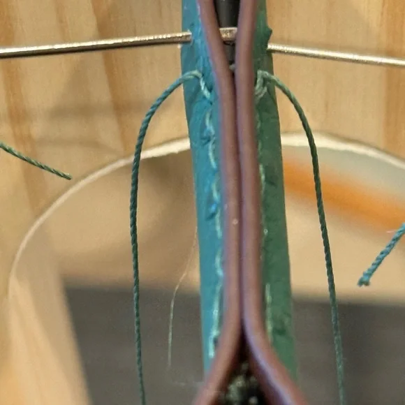 Designer inspired leather satchel bag handmade exclusive - Picture 7 of 14